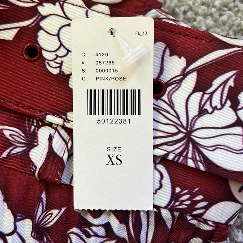 anthropologie delfi collective carlyn pleated midi skirt xs nwt - Picture 7 of 7